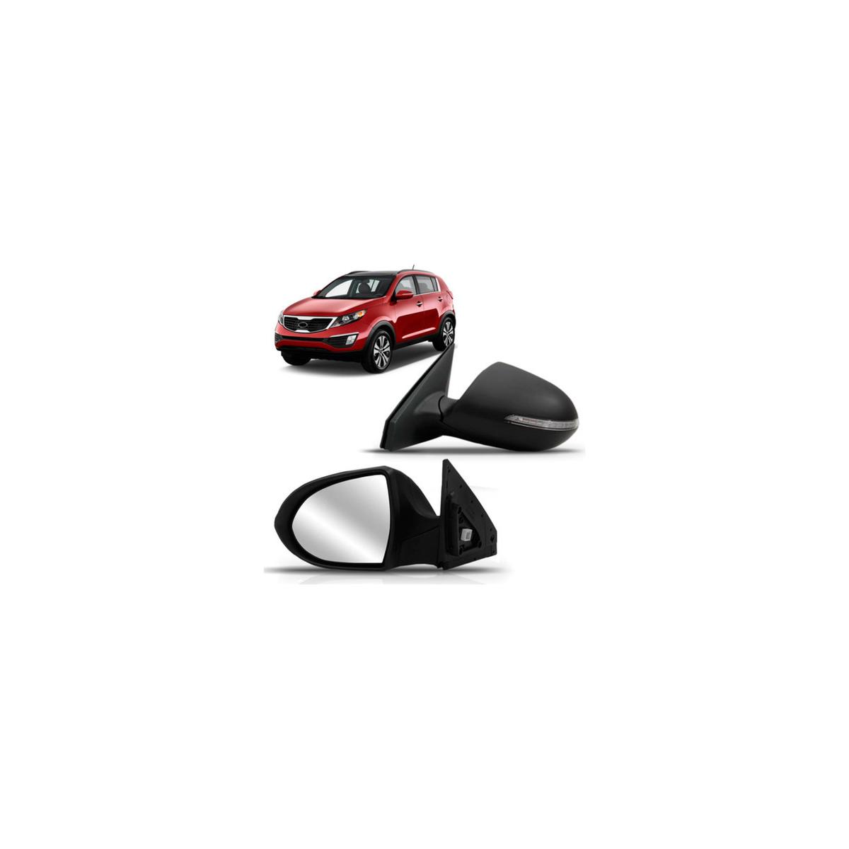 ESPELHO RETROVISOR EXTERNO ESQUERDO SPORTAGE 2011 A 2016 (RF23083)