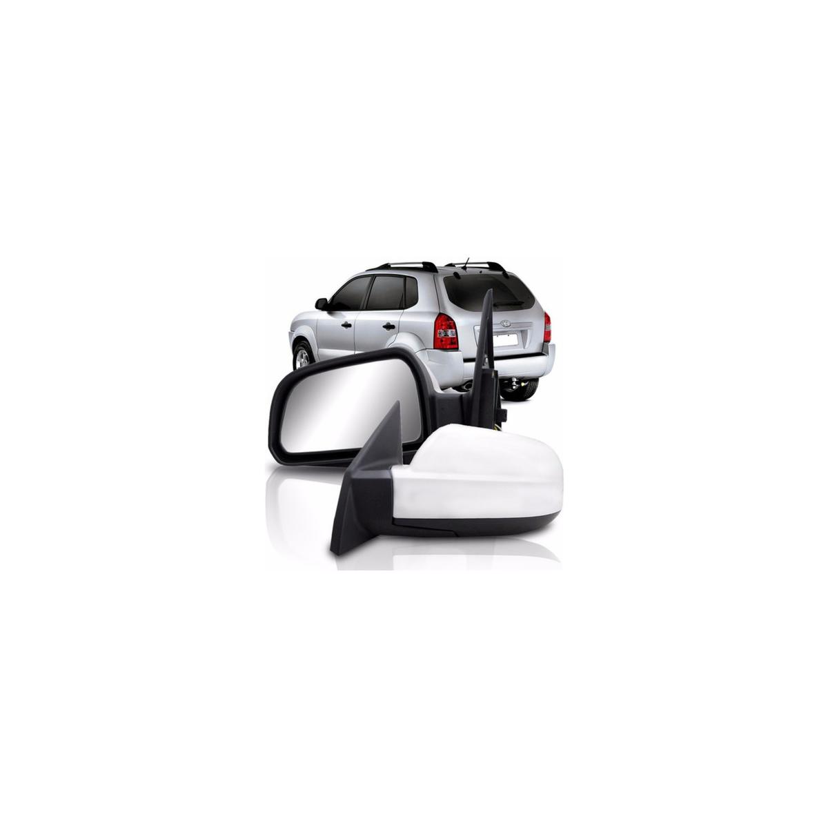 ESPELHO RETROVISOR EXTERNO ESQUERDO TUCSON 2005 A 2016 (RF24801)