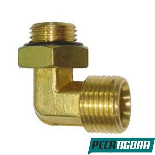 CAIXA 4 COTOVELO MACHO 16X1.5X18 COM PORCA ORINGINAL PARA SCANIA (CX.812929]**4)