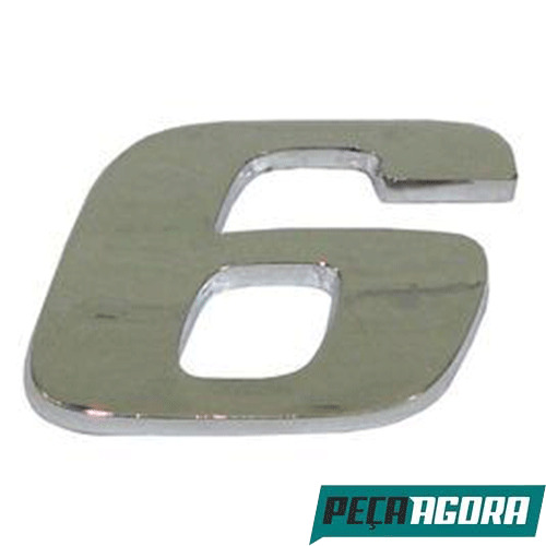 EMBLEMA NUMERO 6 9 CROMADO MERCEDES BENZ AXOR ATEGO (9438171714)