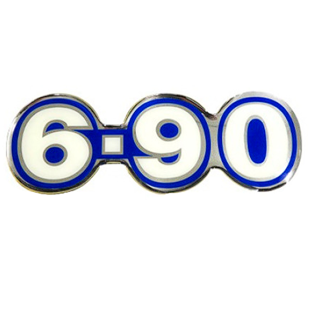 EMBLEMA COLANTE RESINADO LATERAL 6-90 AZUL VW 690 (T06853687-1939U)