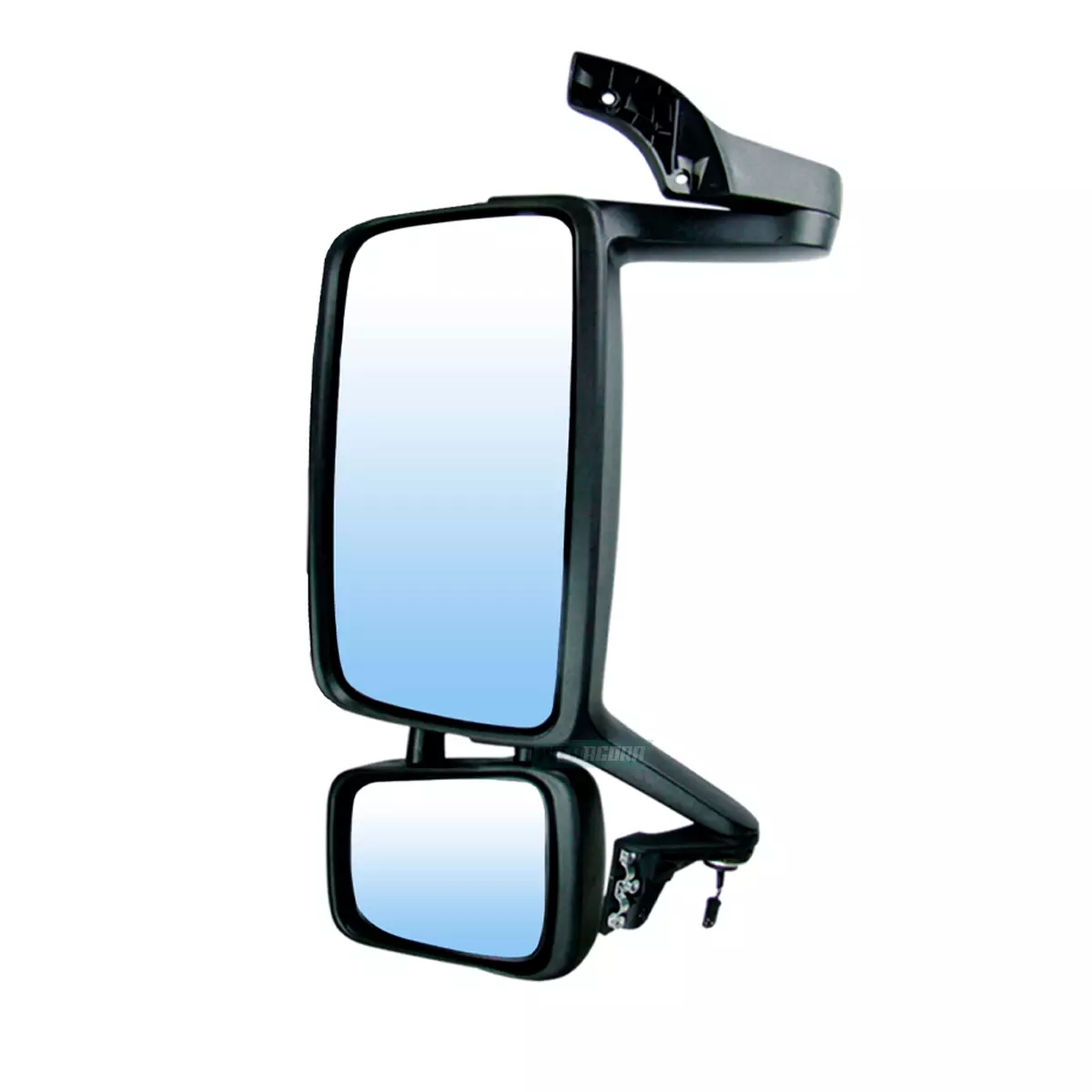 RETROVISOR COMPLETO ESQUERDO MANUAL SEM DESEMBACADOR VOLVO FH FM 2010... (205676