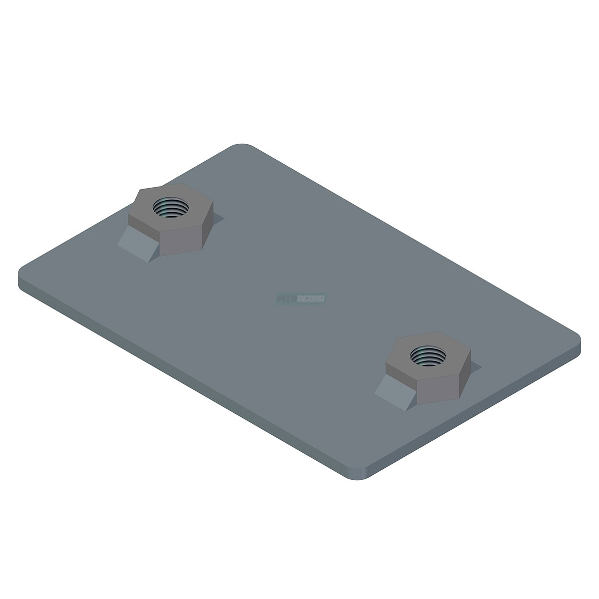 SUPORTE FIXACAO INTERNA COM PORCAS PARALAMA CENTRAL DIANTEIRO IVECO HI-WAY/HI-RO