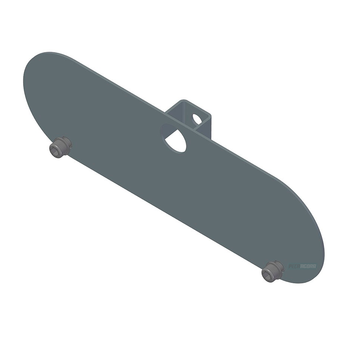 SUPORTE DA PLACA MAIOR DIANTEIRA SCANIA COM KIT FIXACAO SCANIA VOLVO (F7885)