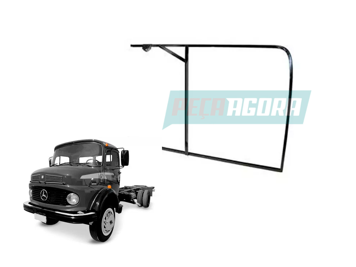 QUADRO VIDRO MODERNO ESQUERDO MB MERCEDES BENZ 1313 (3317207030F)