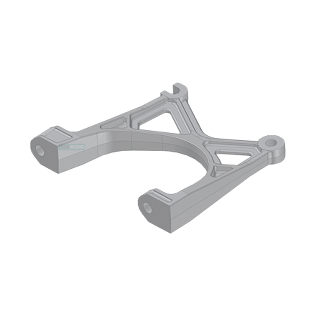 SUPORTE DE FIXACAO ESTRIBO DIREITO ALUMINIO SCANIA SERIE 4 5 (1545119-F8075)