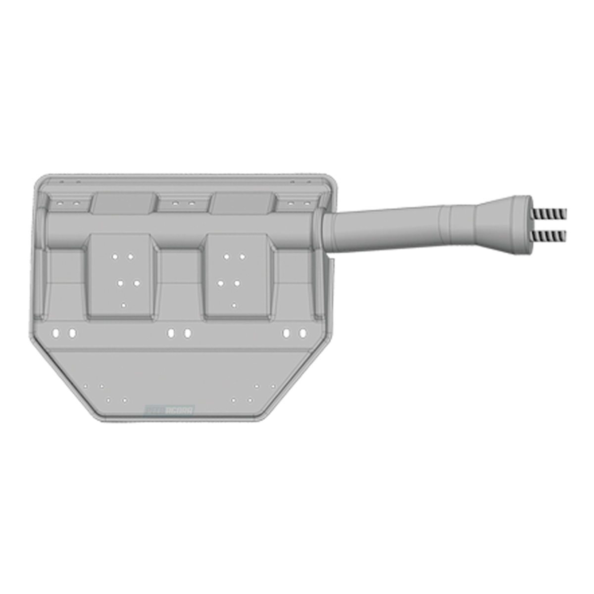 SUPORTE PARALAMA DANTEIRO CURVA 35MM DIREITO SCANIA P G R (1457922-F2156)