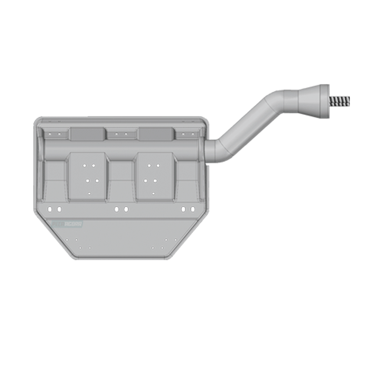 SUPORTE PARALAMA DIANTEIRO DIREITO IMPORTADO CURVA 165MM SCANIA TODOS (1457894-F