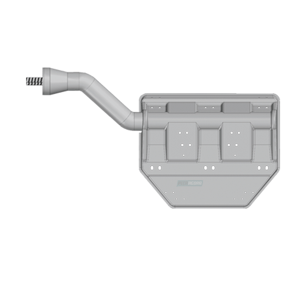 SUPORTE PARALAMA DIANTEIRO ESQUERDO IMPORTADO CURVA 165MM SCANIA TODOS (1457893-
