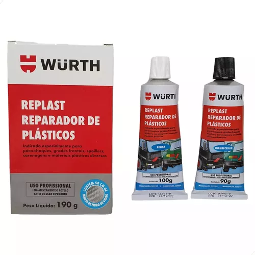 COLA REPLAST REPARADOR DE PLASTICOS 190G WURTH (3961903935ML)