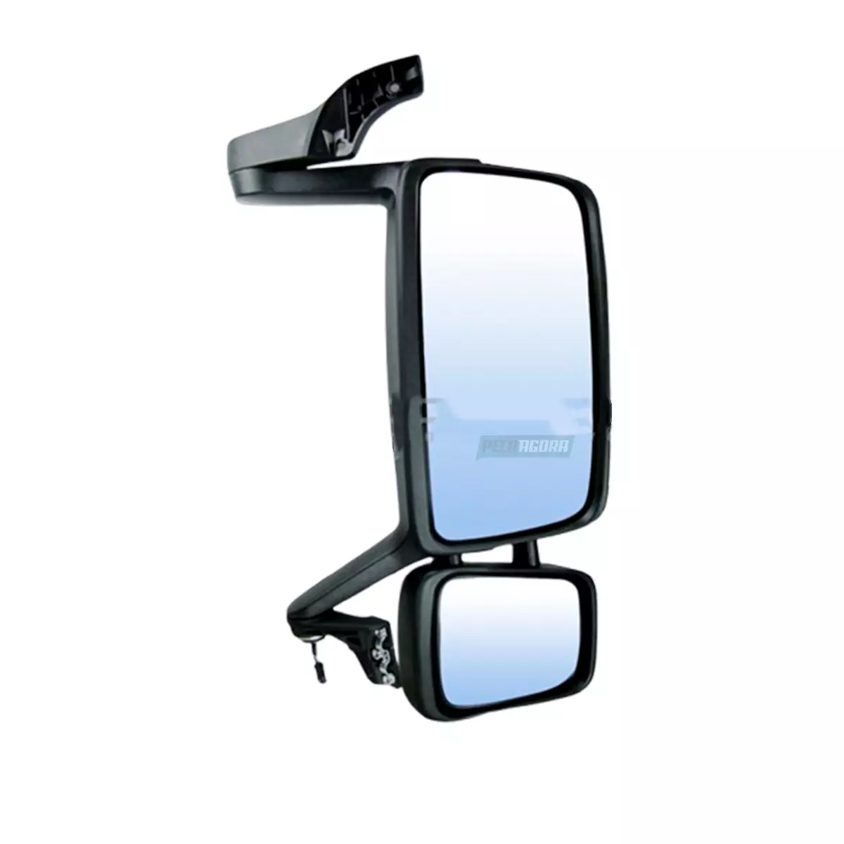 ESPELHO RETROVISOR LD COM AUXIILAR ELETRICO DESEMBACADOR VOLVO FH / FM ANO 2010.
