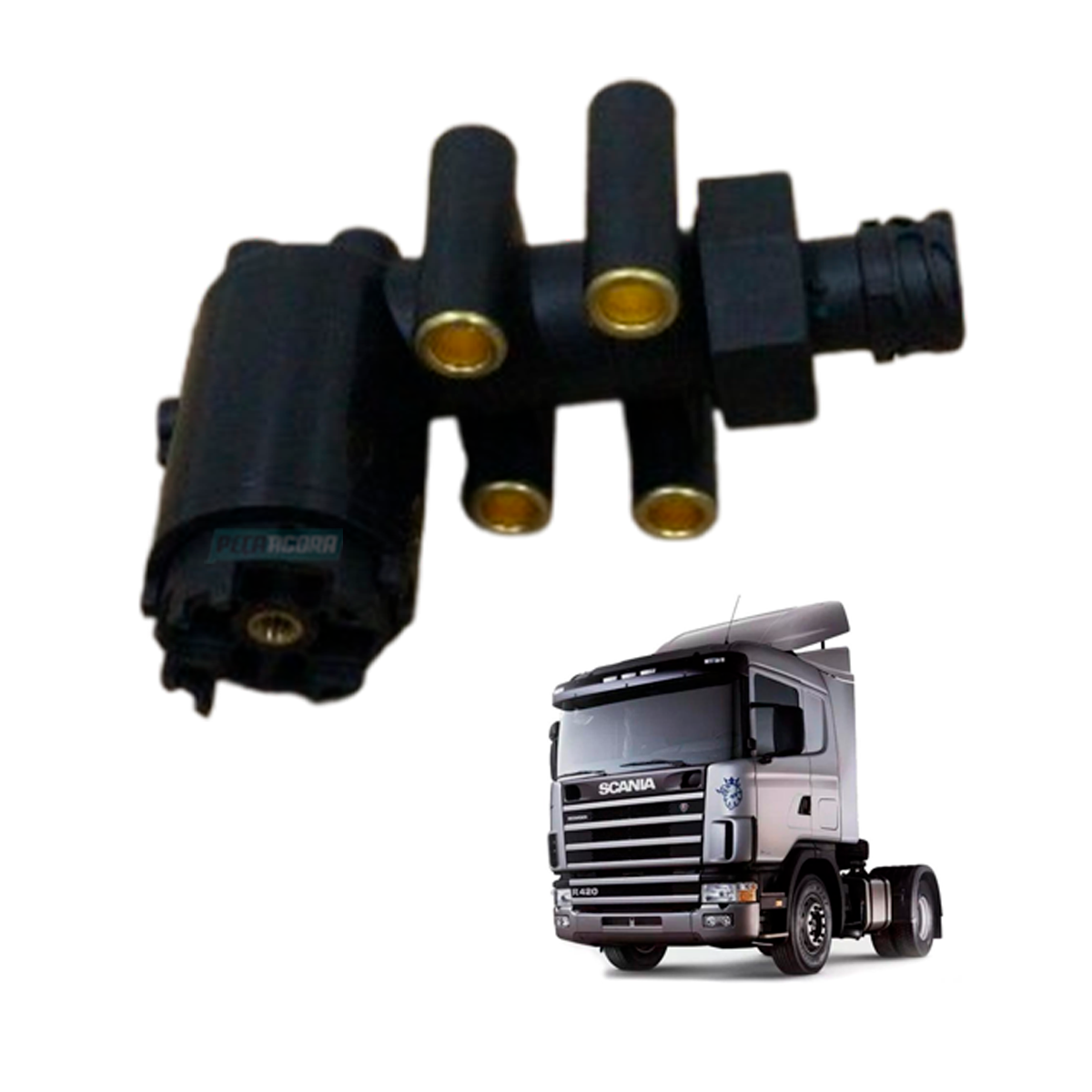 VALVULA NIVELAMENTO SUSPENSAO PARA SCANIA P 124/ R 124/ T 124 (1398840-C26-0006)