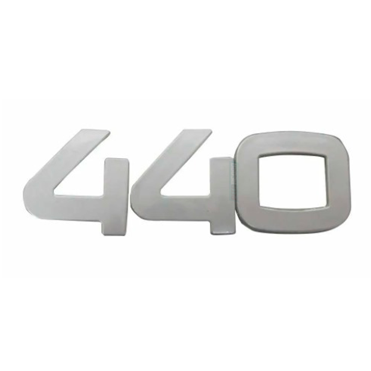 EMBLEMA 440 PARA IVECO NOVO STRALIS 440 CINZA ACETINADO (5801420555-V7101)