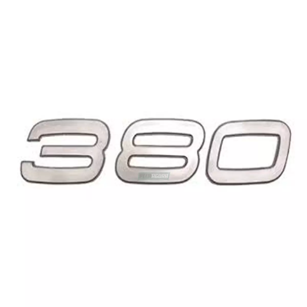 EMBLEMA 380 CROMADO VOLVO FH  (20382711-1241V)