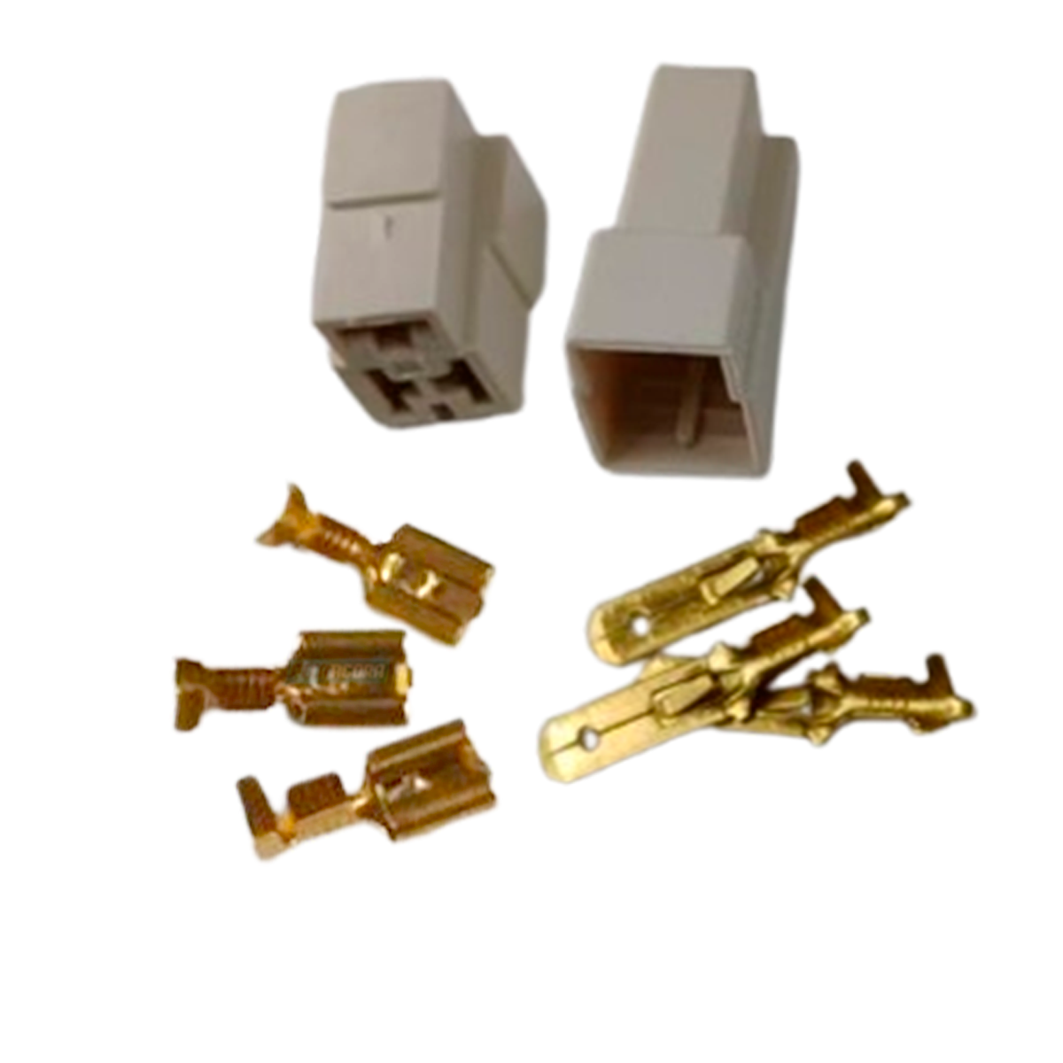 KIT CONECTOR FEMEA COM TERMINAL UNIVERSAL 6,3MM 03 VIAS (ETE7503)