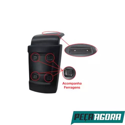 PARALAMA TRASEIRO FORD CARGO 2429 LADO DIREITO (BC4516K007BA5YYAA)