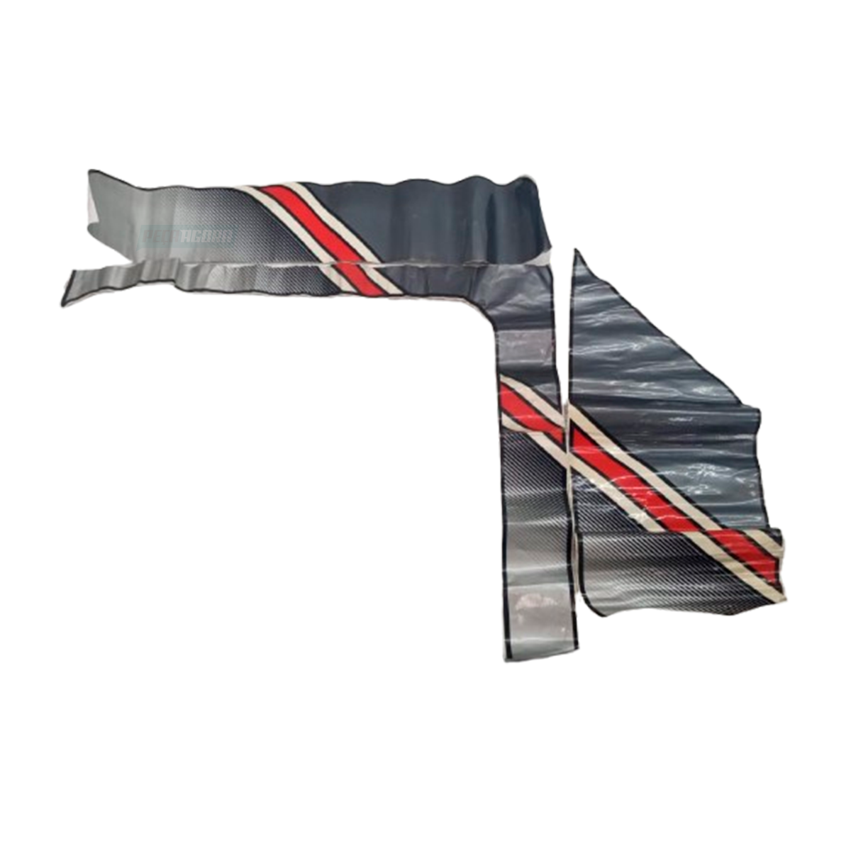 JOGO FAIXA COR VERMELHO FORD CARGO 1991 (101532-9-AVA)