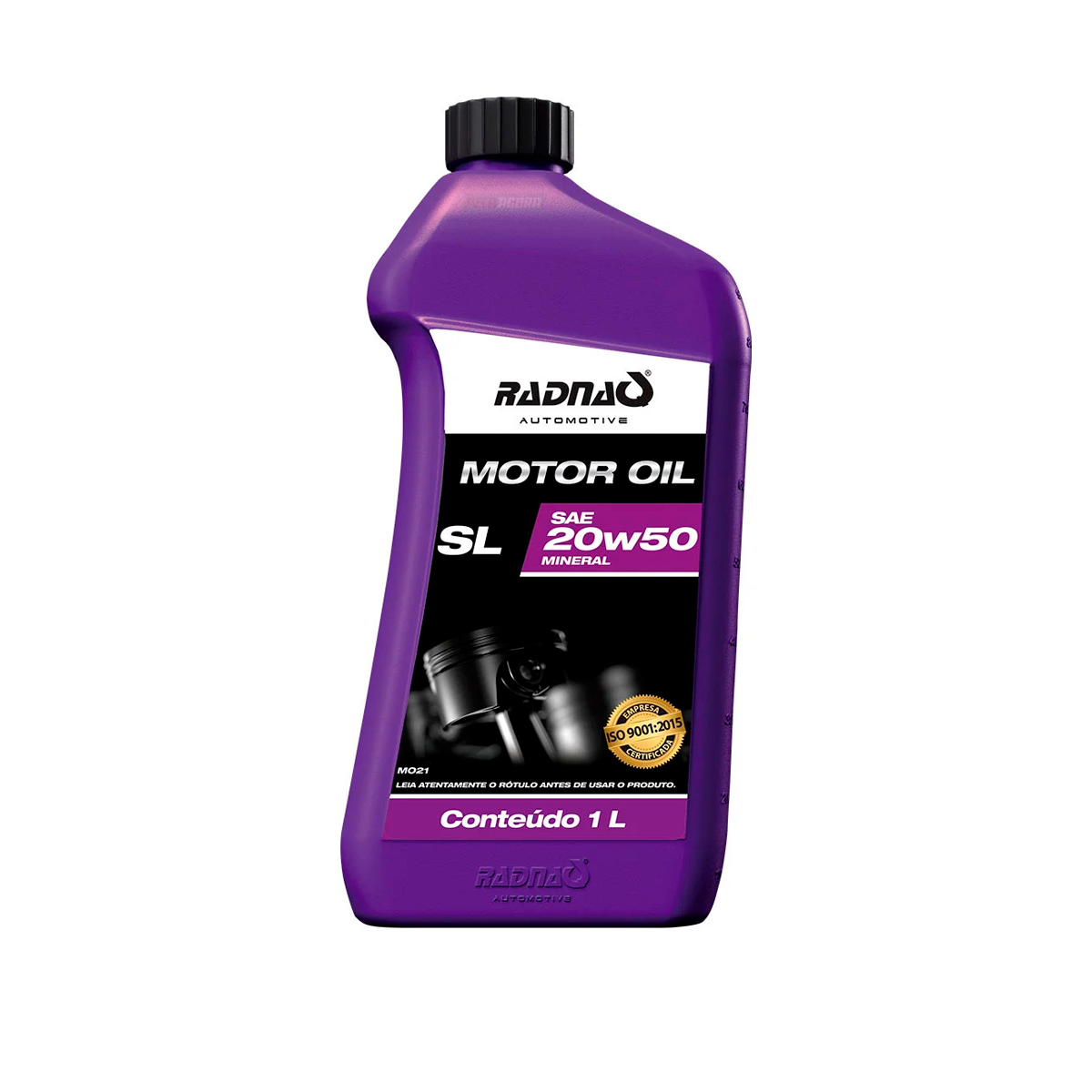OLEO MOTOR 20W50 MINERAL SL 1L RADNAQ GASOLINA ALCOOL GNV (MO21)