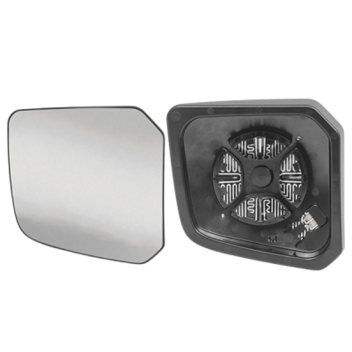 BASE COM VIDRO ESPELHO RETROVISOR AUXILIAR DIREITO IVECO S-WAY ANO 2023 A 2025 C