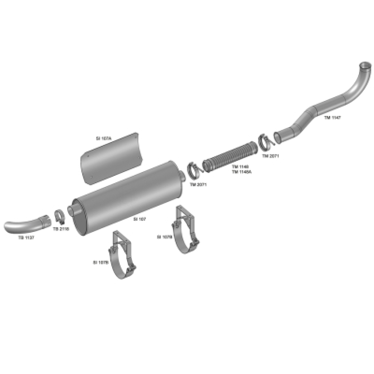 ABRACADEIRA INOX VW CONSTELATION 13180 / 15180 / 13190 / 15190 / 17280 / 24280 (