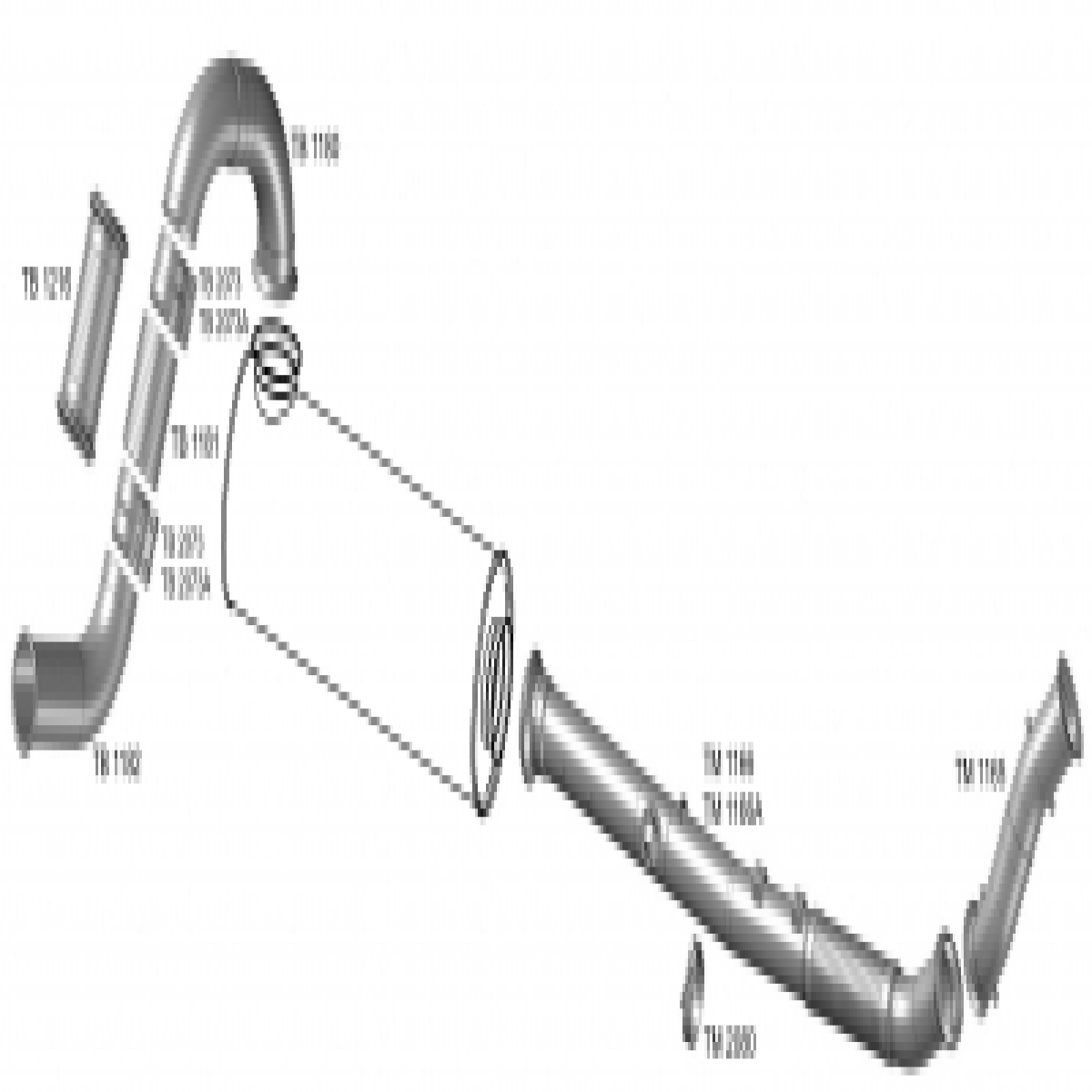 TUBO TERMINAL SAIDA SILENCIOSO VOLVO VM220 / VM260 (22512035)