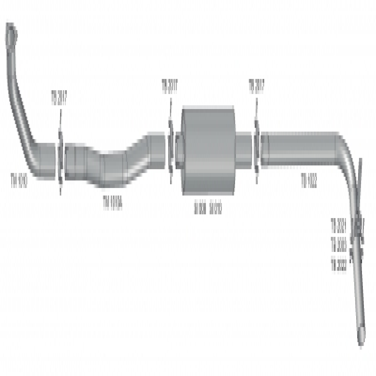 TUBO ESCAPE MOTOR 4'' MBB 1935 1941 2635  ATE 1995 (3884907019)