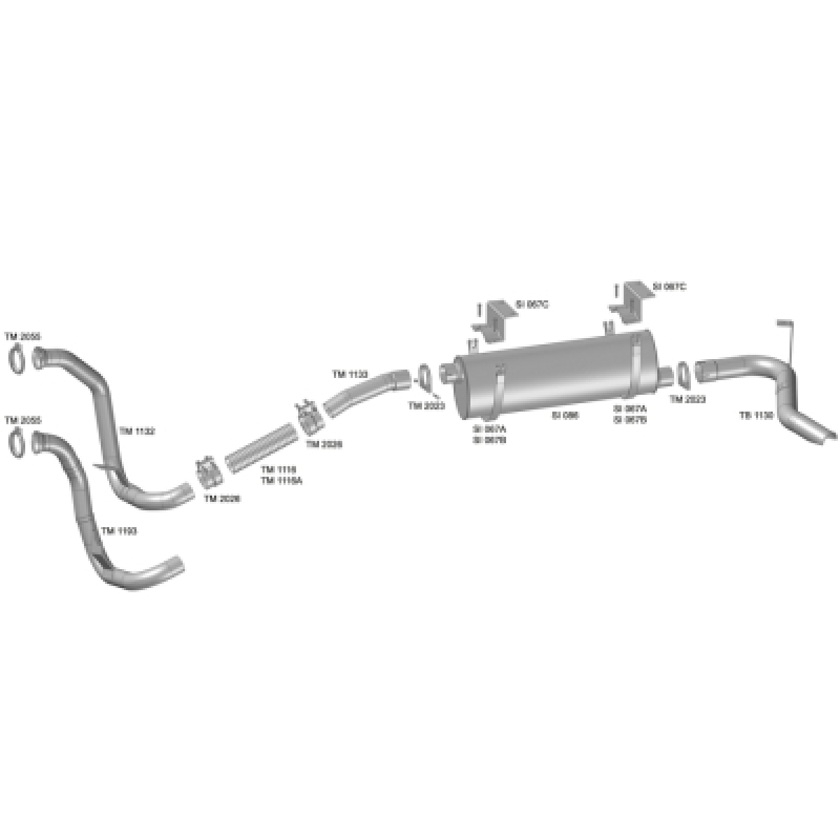 TUBO SAIDA MOTOR MERCEDES BENZ 1718 3'' MECANICO (6954900319.)