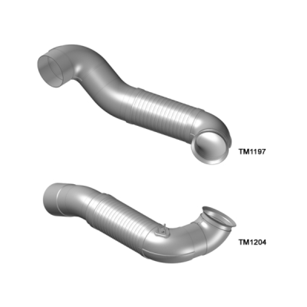 TUBO INTERMEDIARIO INOX MB CAMINHOES ACTROS 2831 / 4140 (9304908219)