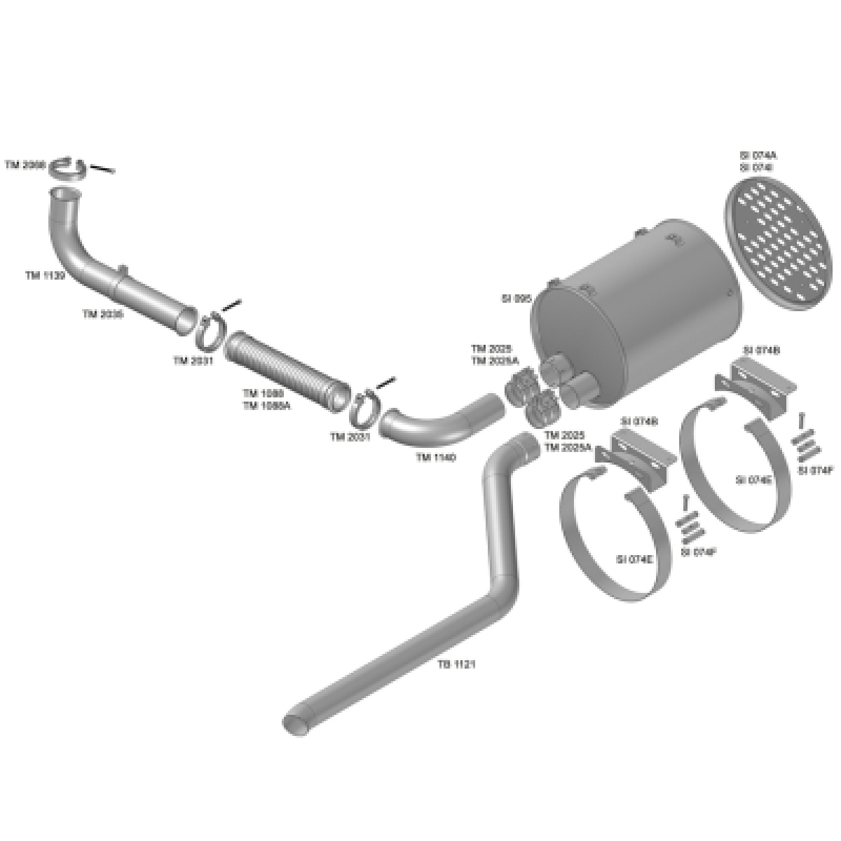 TUBO SAIDA MOTOR VW CONSTELLATION 17250E / 24250E ANO...2009 (2T2253091M.)