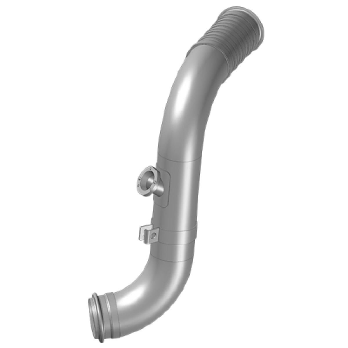 TUBO SAIDA MOTOR COM FLEXIVEL INOX IVECO TECTOR EURO 5 (5801776275-TM1243I)