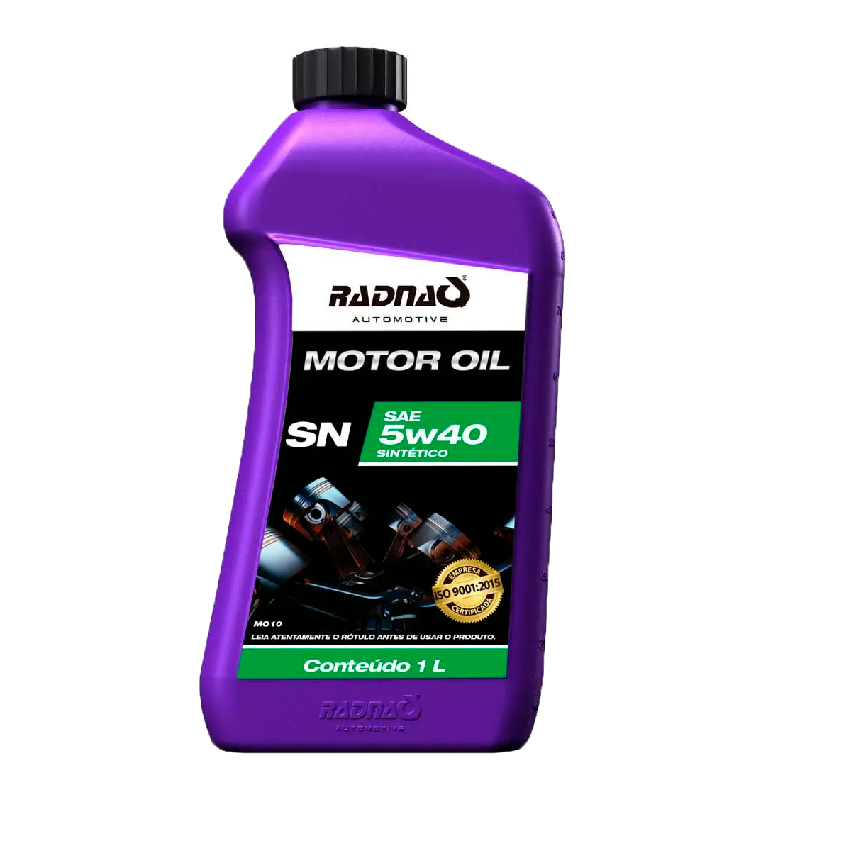 OLEO MOTOR 5W40 SINTÉTICO RADNAQ SN 1L GASOLINA ALCOOL FLEX GNV (MO10)