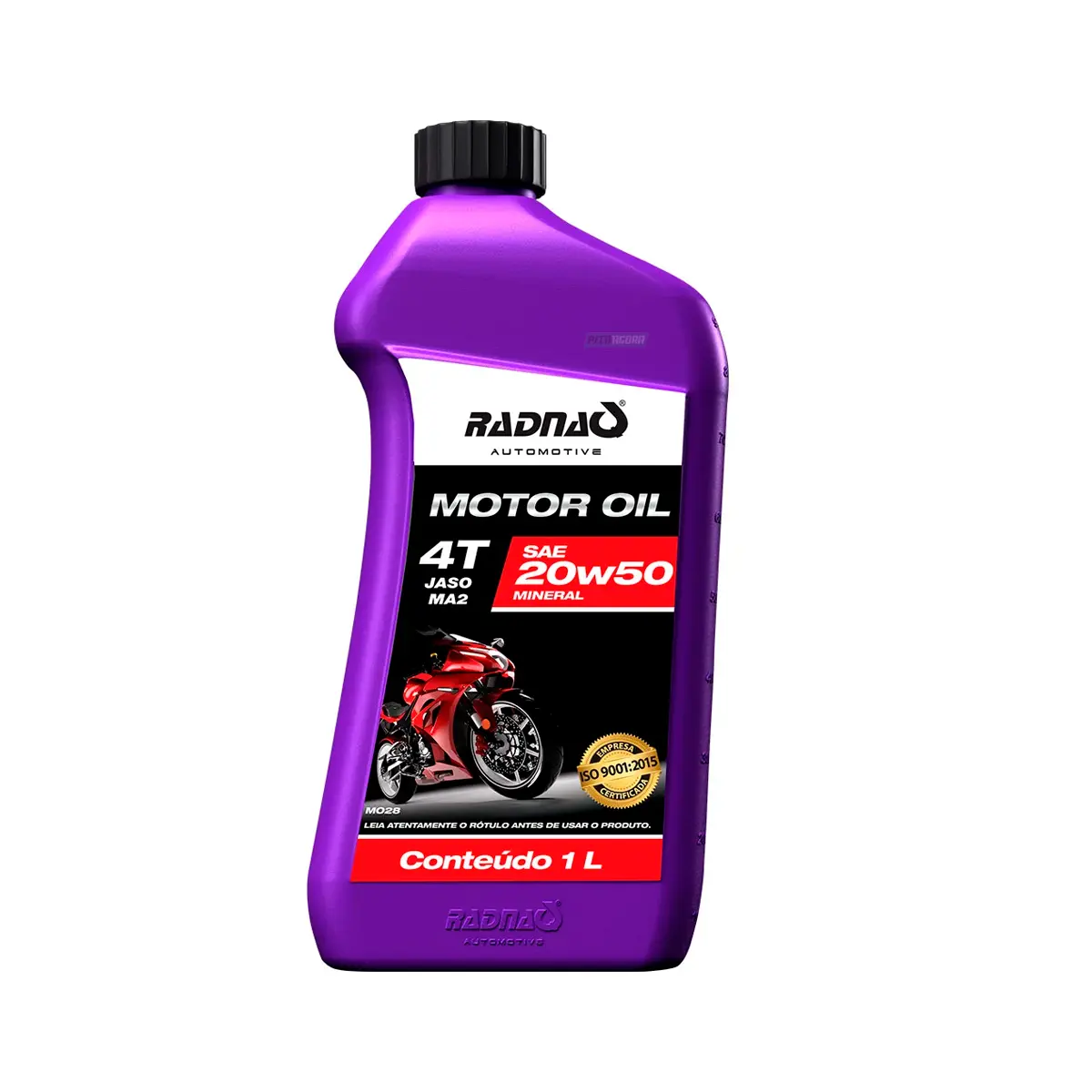 OLEO MOTOR MOTO 20W50 MINERAL 4T JASO MA2 RADNAQ 1L (MO28)