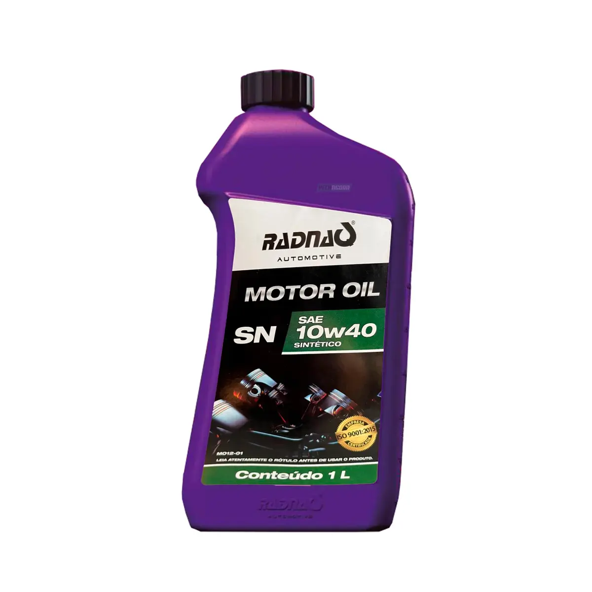 OLEO MOTOR 10W40 SINTETICO SN RADNAQ 1L GASOLINA ALCOOL FLEX GNV (MO12)