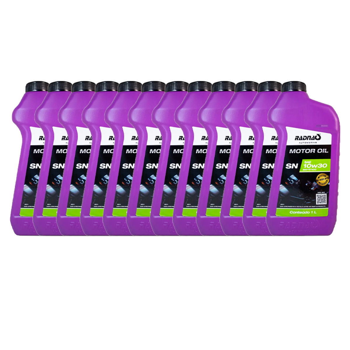 CAIXA 4 OLEO MOTOR 10W30 SINTETICO SN RADNAQ 4L GASOLINA ALCOOL FLEX GNV (CX.MO1