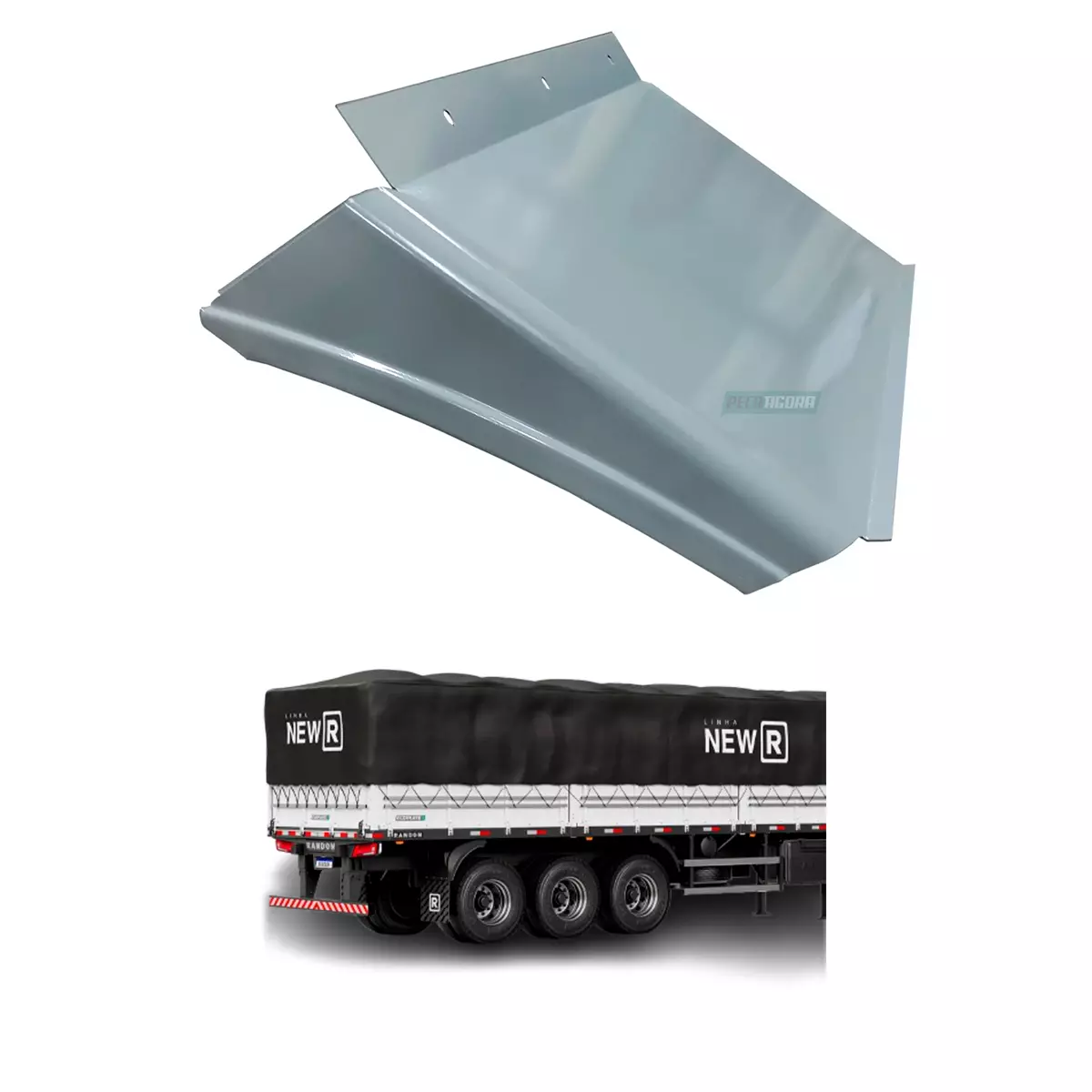 PARALAMA CARRETA DIANTEIRO DIANTEIRO PEQUENO RANDON  (6297)