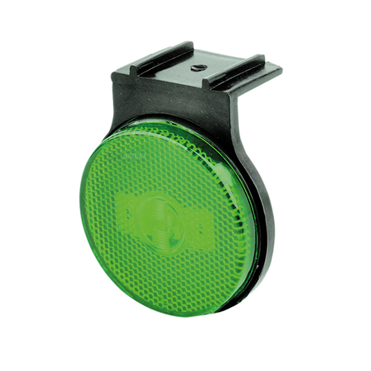 LANTERNA LATERAL CARRETA LED VERDE COM SUPORTE E CONECTOR 65MM BIVOLT (L3113VD-2