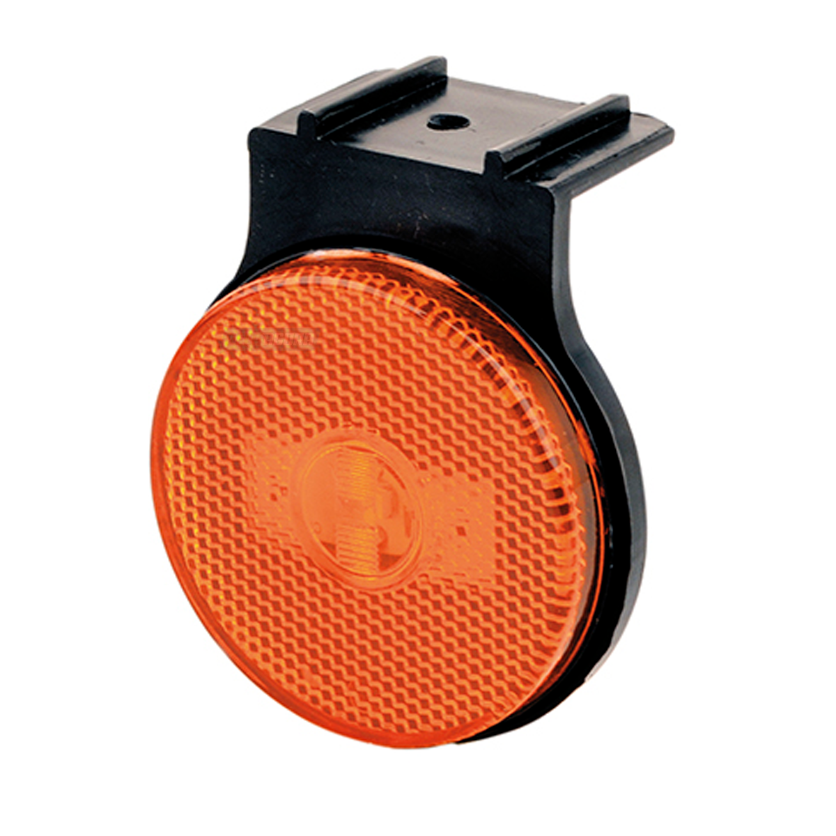 LANTERNA LATERAL CARRETA LED AMARELA COM SUPORTE E CONECTOR 65MM BIVOLT (L3113AM