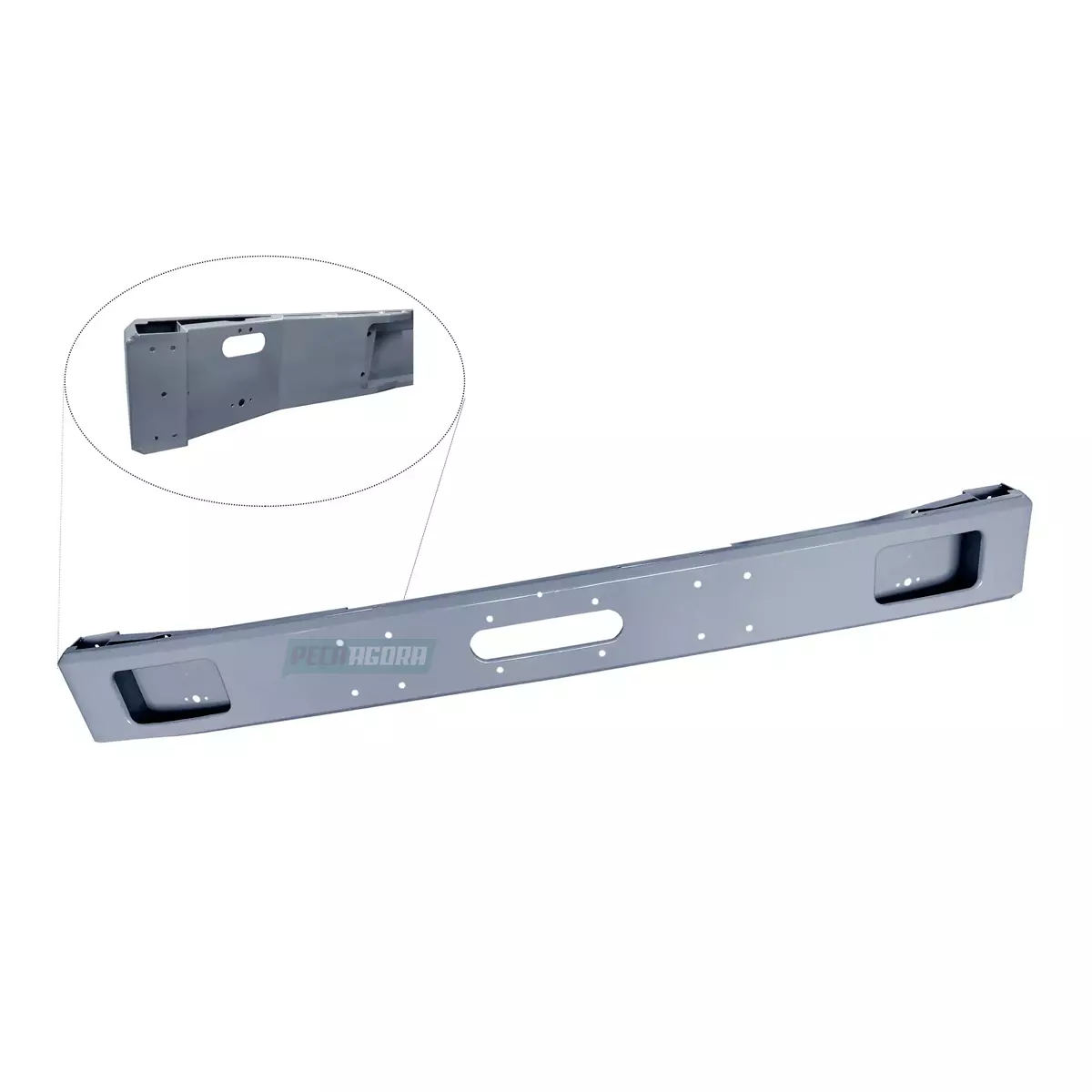 PARACHOQUE COM FURO SCANIA SERIE 3 R113 - LATA (1674760-11606)