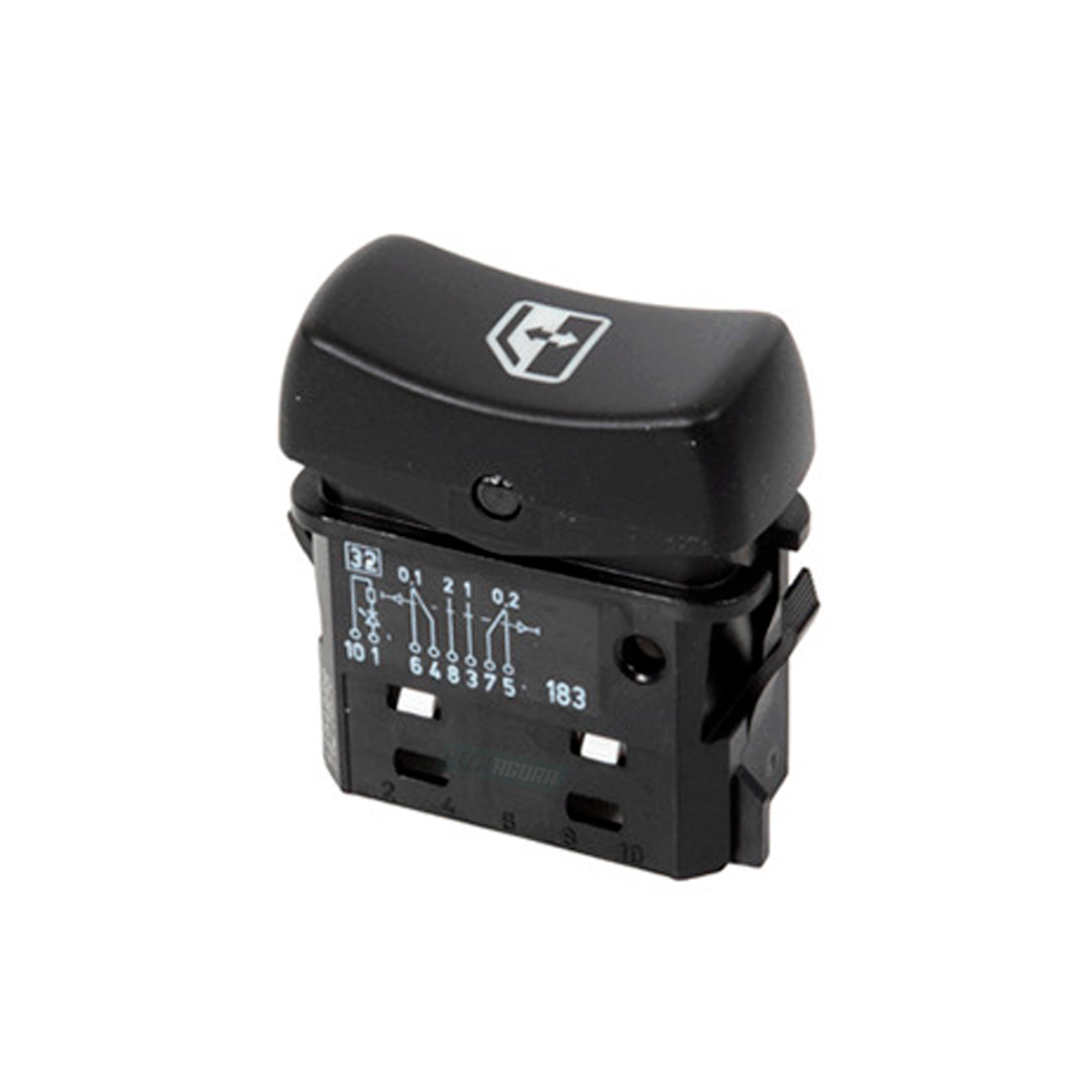 INTERRUPTOR BOTAO ACIONAMENTO VIDRO ELETRICO DIREITO ESQUERDO SCANIA SERIE 5 P G