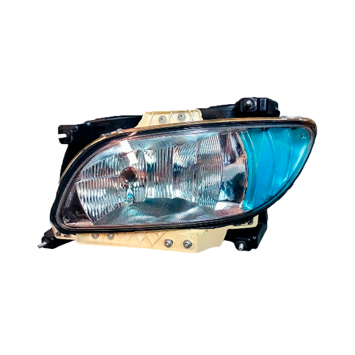FAROL AUXILIAR ESQUERDO DAF XF 2021 CF 2022 COM LATERAL AZUL (1835884-L0713023)