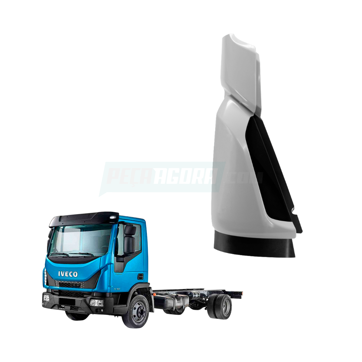 DEFLETOR DIREITO PLASTICO INJETADO IVECO TECTOR 2019 (5801690105-5802055522-1613