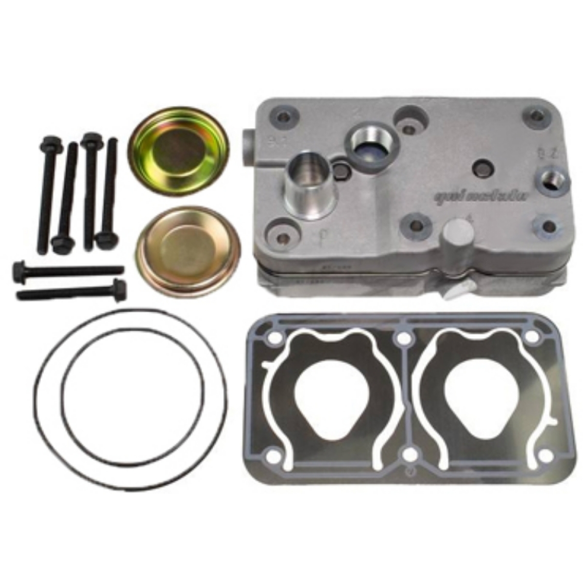 REPARO CABECOTE COMPRESSOR AR 2 CIL 85MM (REGULADO M14) MERCEDES OF1725 / O500 (