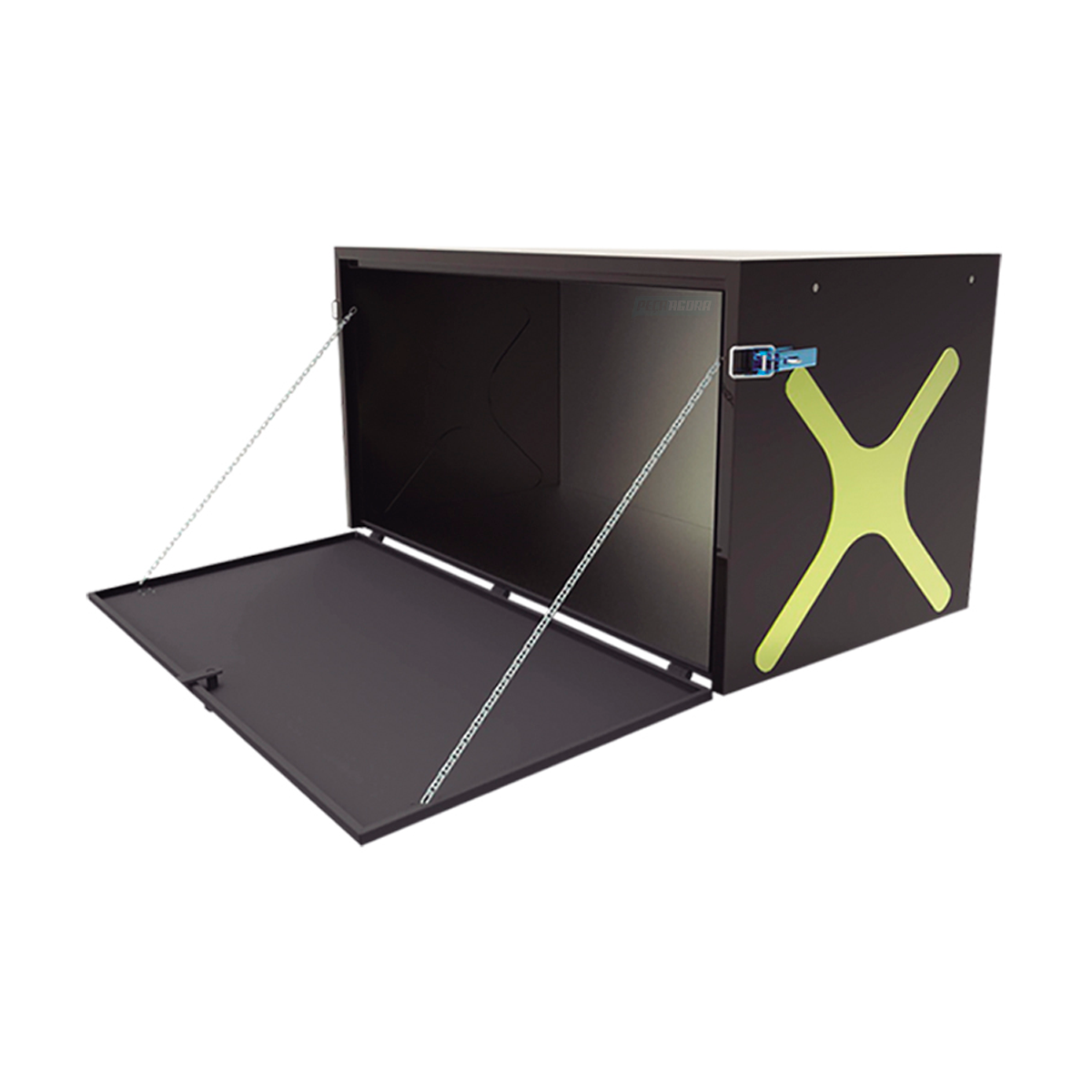 CAIXA FERRAMENTA CAMINHAO 600 X 1000 X 600 MM - FERRO FECHADURA NA CAIXA (319062