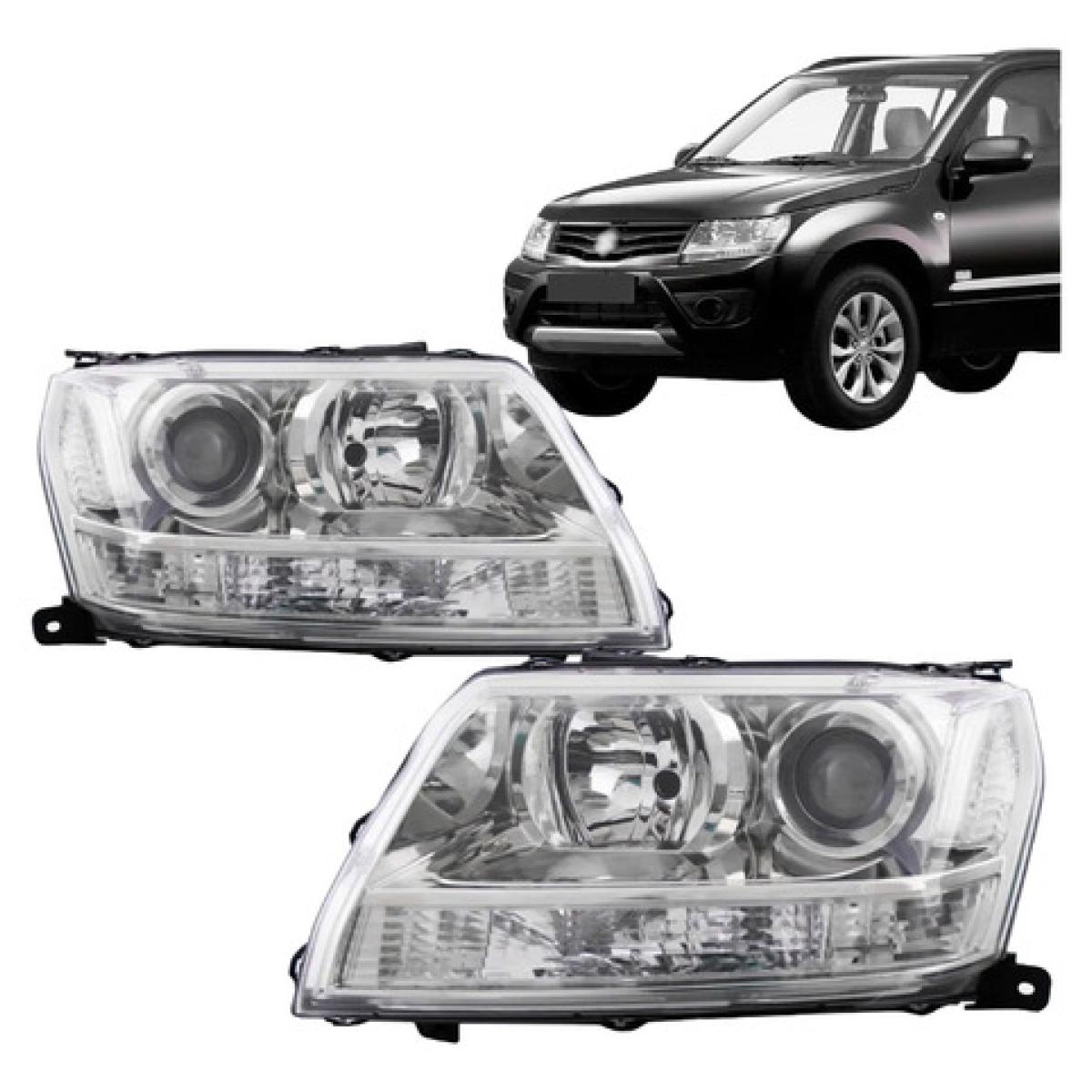 FAROL PRINCIPAL ESQUERDO GRAND VITARA 2009 A 2012 (RF32983)