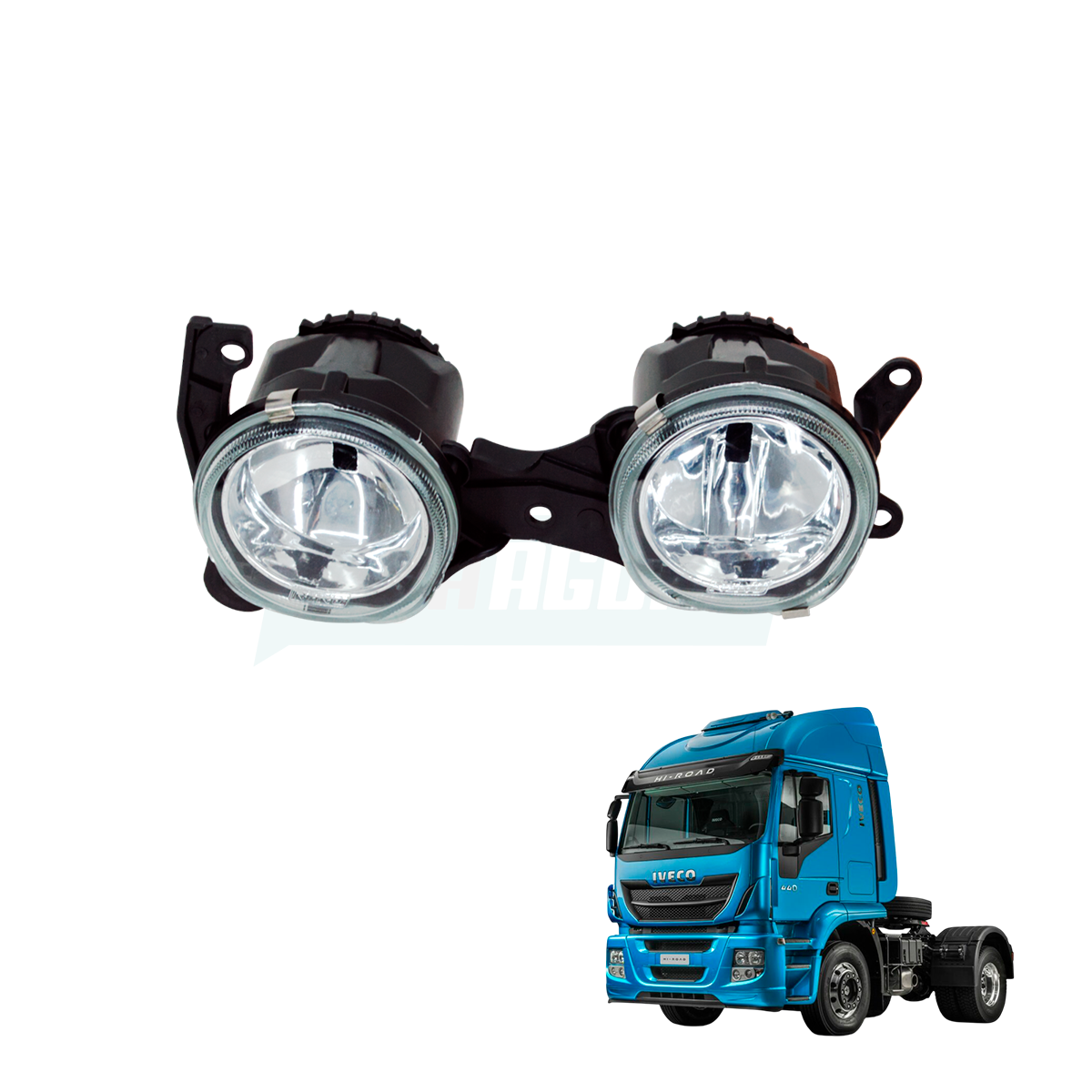 FAROL AUXILIAR DUPLO IVECO STRALIS/HI-WAY LE VID (5801350554...)