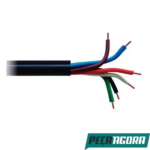 CABO PP  INSTALACAO AUTOMOTIVA COM 6 FIOS 1MM  (DNIHFXPP610)