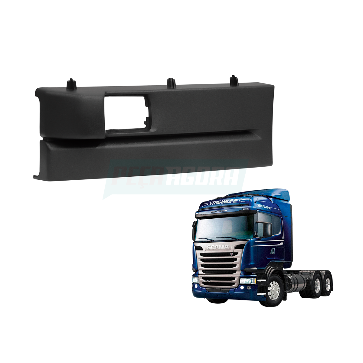 ACABAMENTO DO ESTRIBO SCANIA SERIE 5 P/G HIGHLINE/STREAMLINE LE (1779120.)
