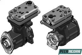 COMPRESSOR DE AR CONSTELLATION CABO LONGO VW CONSTELLATION (9111555210.)