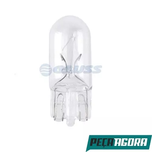 LAMPADA PINGAO CAMARAO 12V VOLTS W5 1X9,5D BRANCA (GL2825)