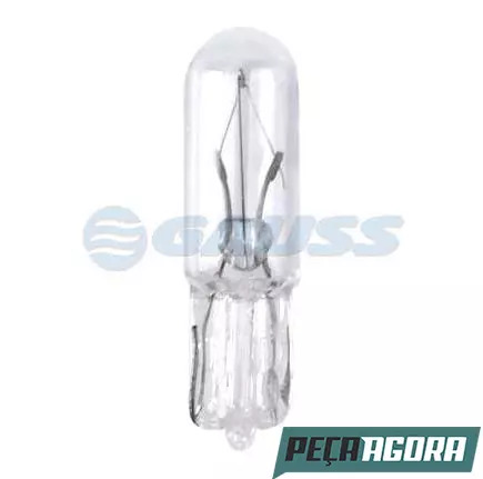 LAMPADA P/ PAINEL T5 12 V- 1.2W WEDGE INCOLOR (GL2721)